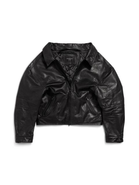 BALENCIAGA Men's Off Shoulder Jacket in Black