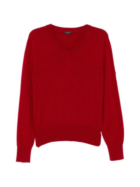 BALENCIAGA v-neck long-sleeve knitwear