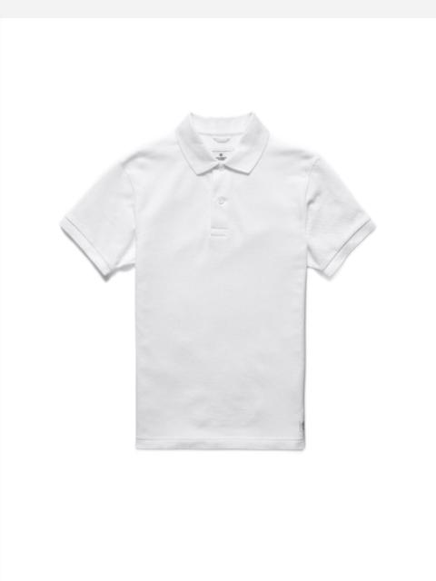 Reigning Champ Athletic Pique Academy Polo White