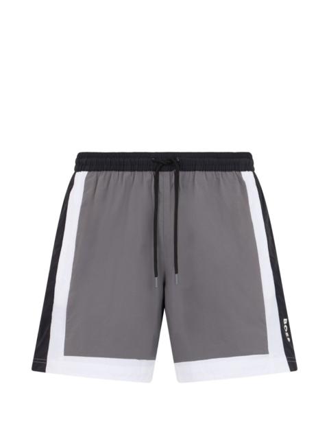 BOSS colourblock-design swimming shorts