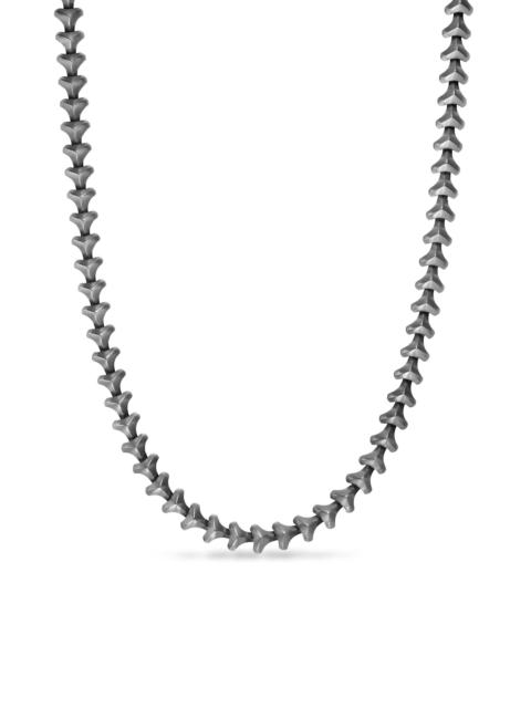 DAVID YURMAN Men's Armory Necklace in Anthracite Titanium, 9.5MM - Silver