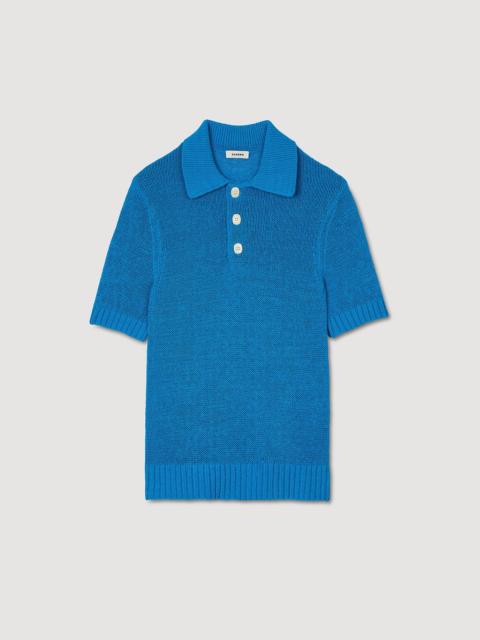Sandro KNIT POLO SHIRT