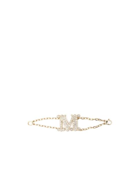 Max Mara BATH2 Monogram brooch with crystals | REVERSIBLE