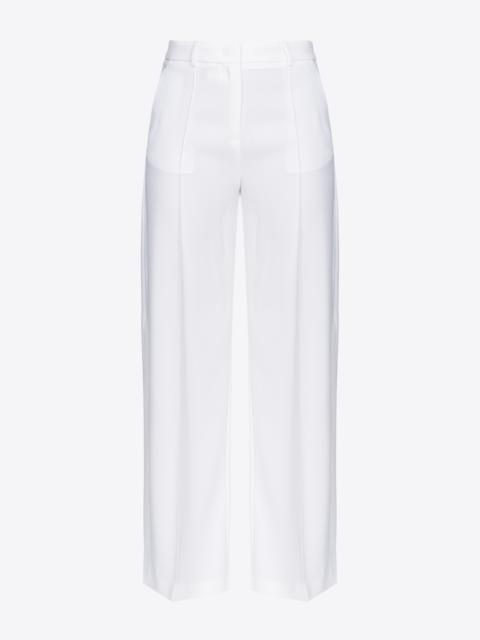 PINKO WIDE-LEG TROUSERS WITH SIDE SLIT