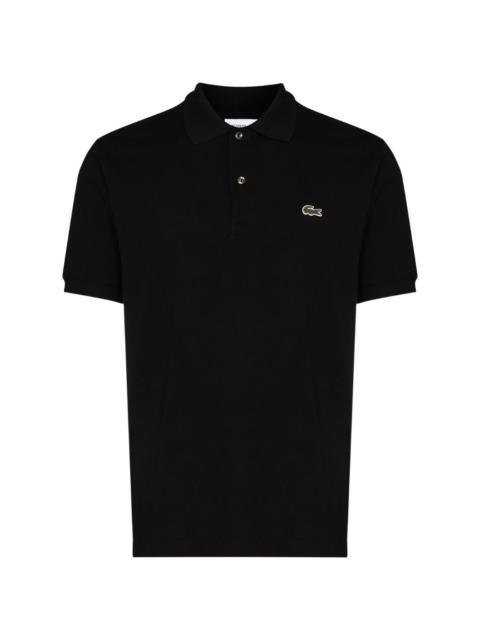 LACOSTE logo-patch short-sleeve polo shirt