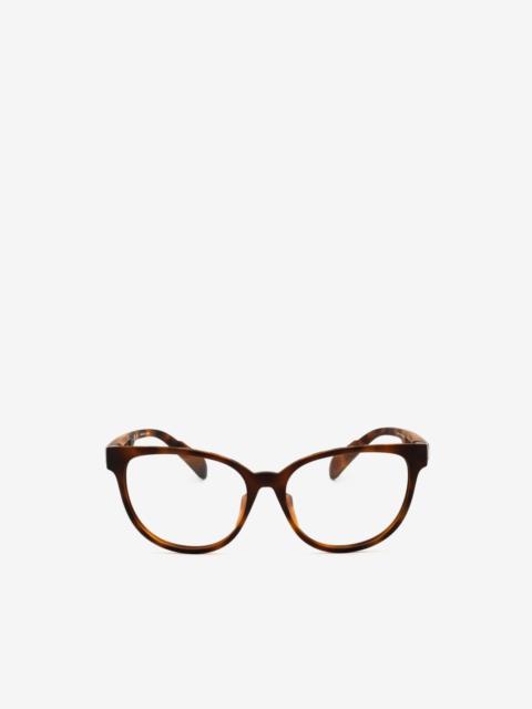adidas tortoiseshell-effect cat-eye frame glasses