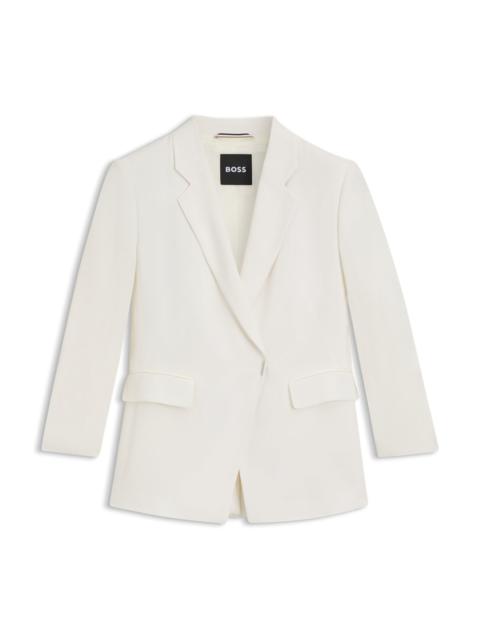 BOSS SLIM-FIT BLAZER WITH PRESS-STUD CLOSURE
