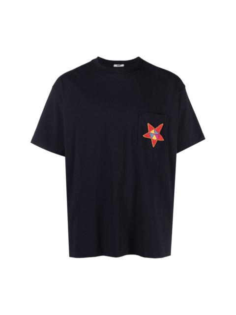 star-patch short-sleeve T-shirt