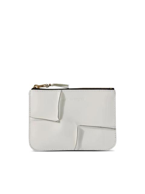 Comme Des Garçons Reversed Hem zipped wallet