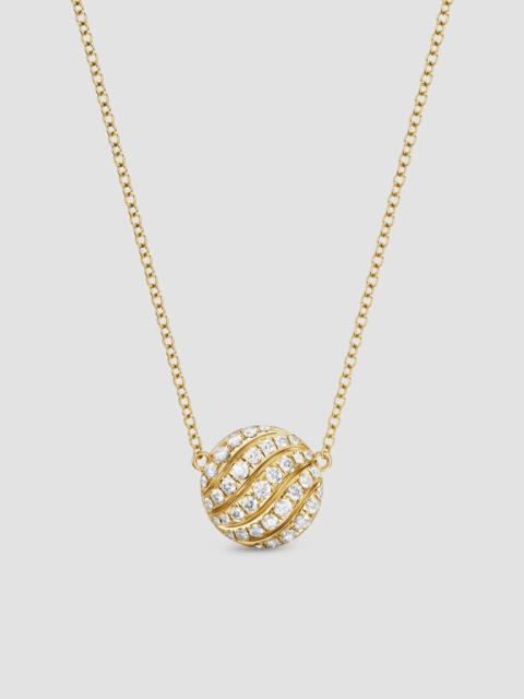 DAVID YURMAN Women's Sculpted Cable Pendant Necklace in 18K Yellow Gold - Diamond