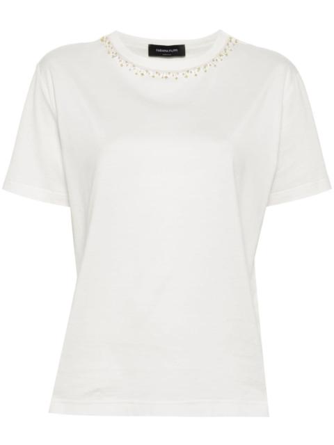FABIANA FILIPPI bead-embellished T-shirt
