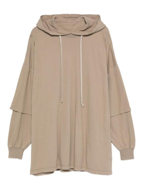 Rick Owens DRKSHDW double-layered hooded sweater