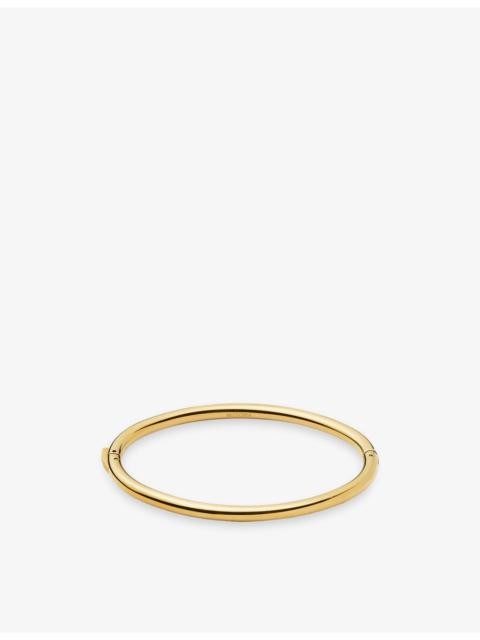 MISSOMA Classic Round Hinged 18ct Gold PVD Plated Stainless Steel Bangle