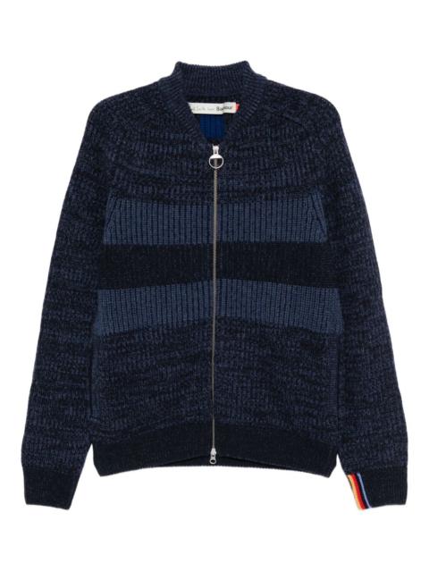 Barbour x Paul Smith bomer cardigan