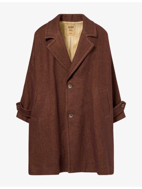 UMA WANG Cassie Oversized Linen and Wool-Blend Coat