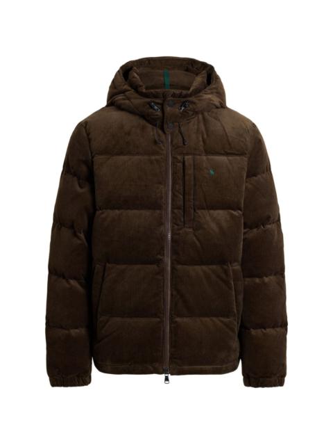 Polo Ralph Lauren hooded corduroy-texture jacket
