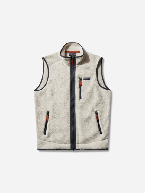 Patagonia Men's Retro Pile Vest Pelican / Smolder Blue
