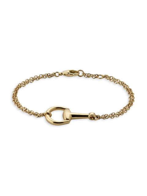 GUCCI Horsebit 18K Yellow Gold Chain Bracelet - Yellow Gold
