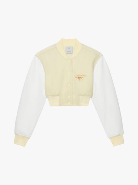 Givenchy BOMBER JACKET IN WOOL WITH GIVENCHY EMBROIDERIES