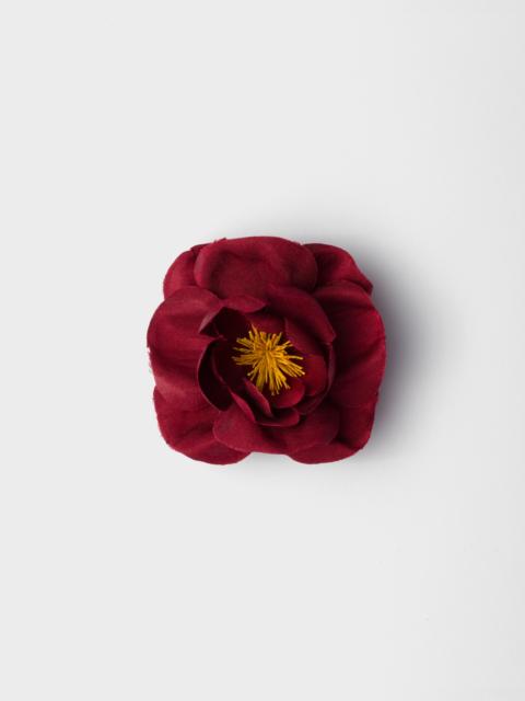 Prada Radzimir and metal flower brooch