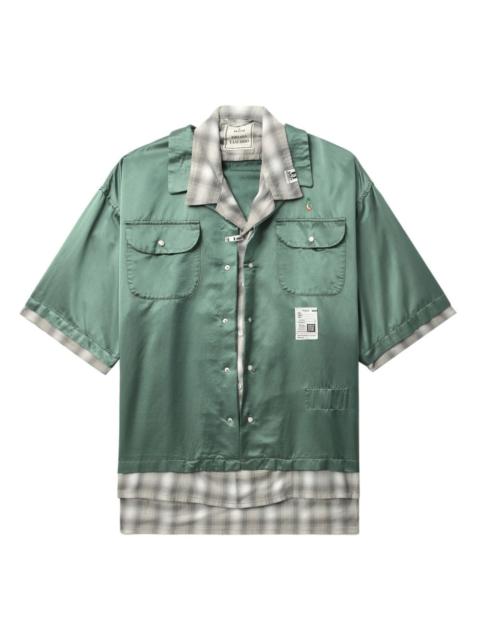 Maison MIHARAYASUHIRO layered cotton-blend shirt