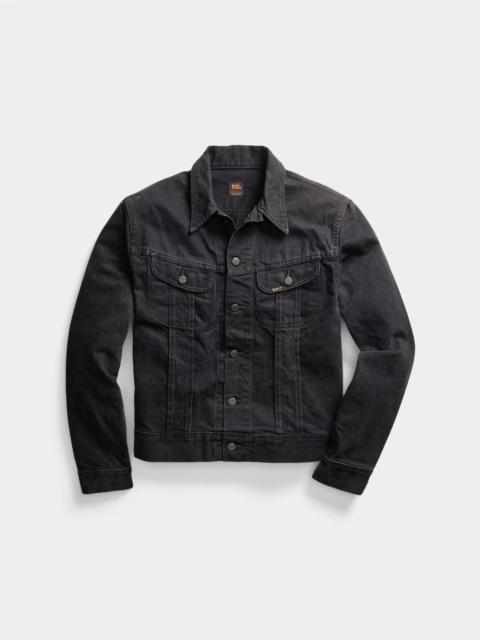 Worn-In Black Denim Trucker Jacket