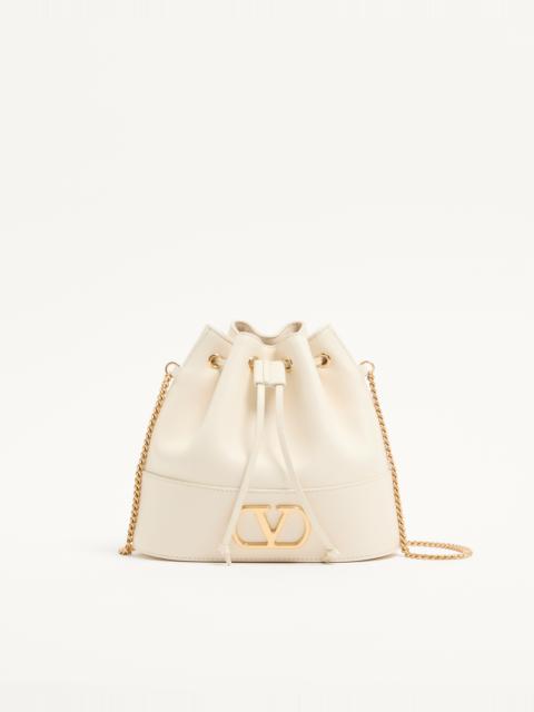 Valentino MINI VLOGO SIGNATURE BUCKET BAG IN NAPPA LEATHER