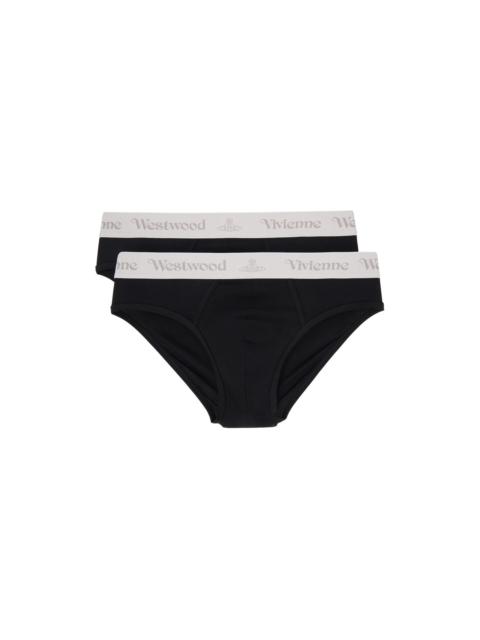 Two-Pack Black Briefs