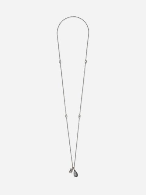 Dolce & Gabbana Teardrop necklace with DG logo