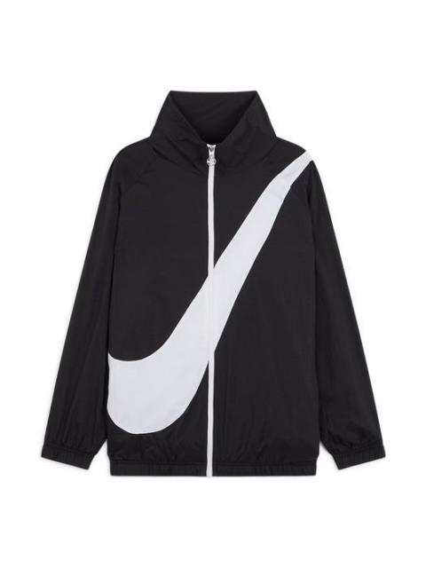 Nike Nike Sportswear Woven Swoosh Jacket Large Logo Sports US Edition Black BV3685-011