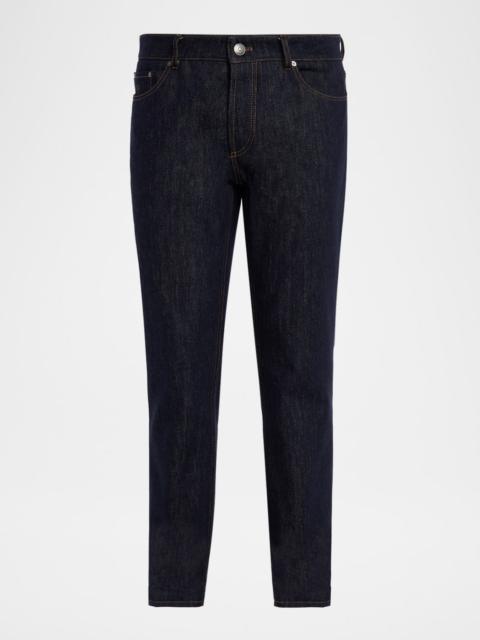 Brunello Cucinelli Men's Italian Selvedge Denim Five-Pocket Pants