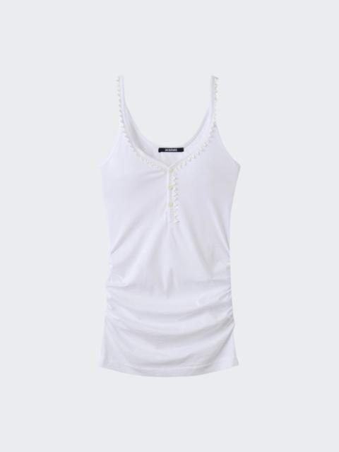 JACQUEMUS Clavela Tank Top White
