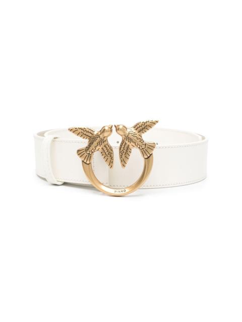 PINKO love bird leather belt