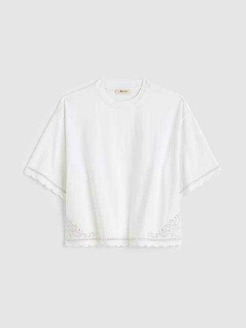 Madewell The Boxy Crop Tee in Allday Jersey