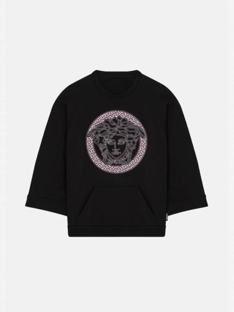 VERSACE Medusa Crystal Oversized Sweatshirt