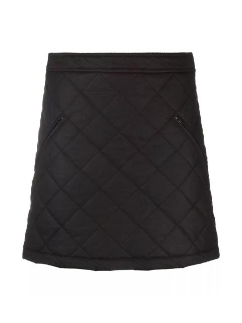 Burberry diamond quilted mini skirt