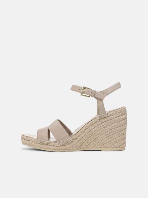 Vince Gwen Suede Espadrille Wedge Sandals
