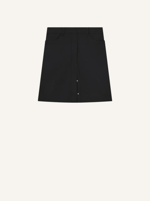 courrèges STRETCH TWILL SNAP PENCIL SKIRT