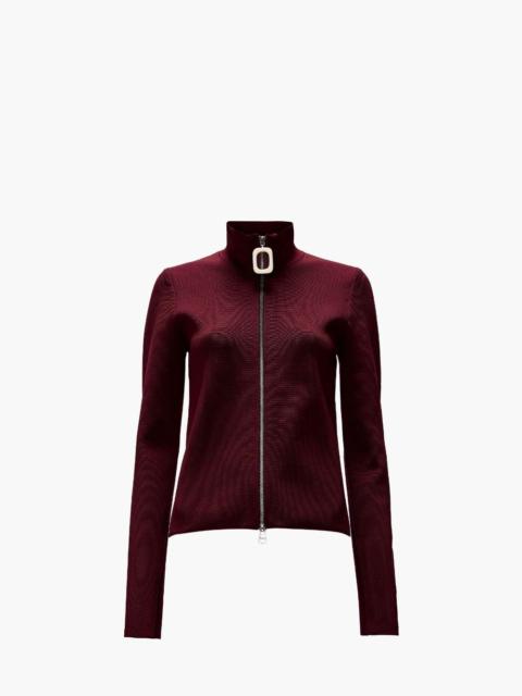 JW Anderson FITTED ZIP UP CARDIGAN