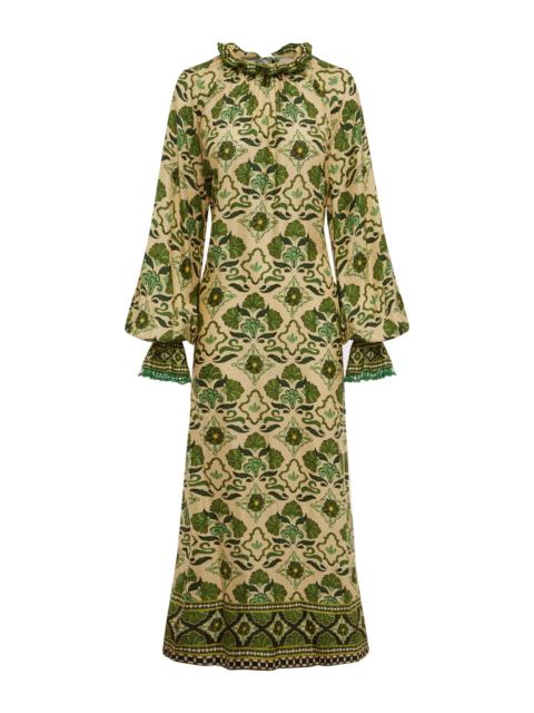 ALÉMAIS Cece Silk Midi Dress