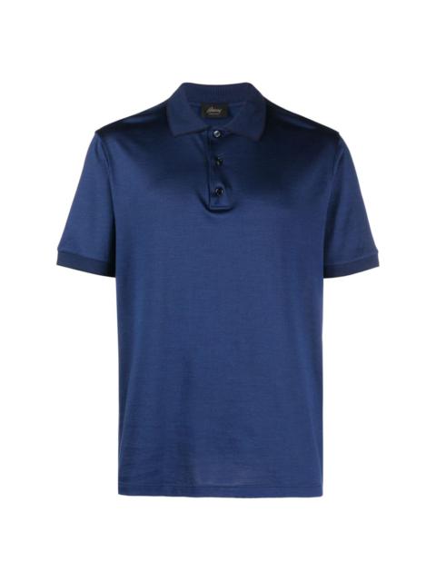 cotton-blend polo shirt