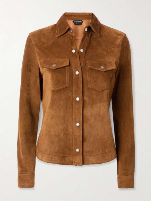 TOM FORD Suede shirt Camel