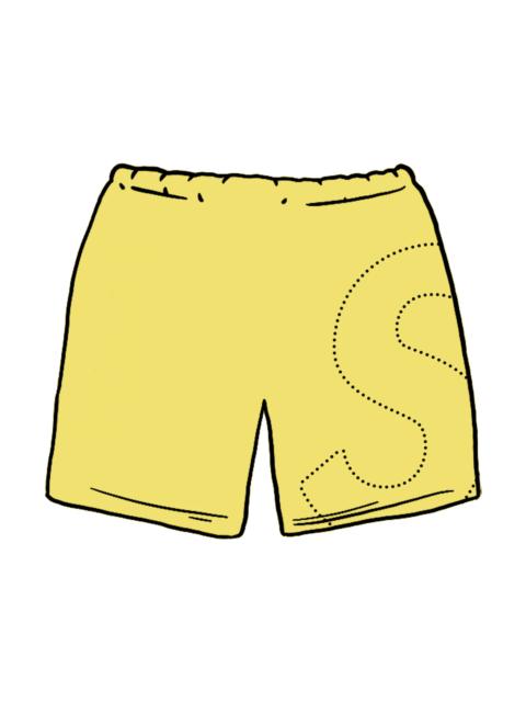 Supreme Supreme Laser Cut S Logo Sweatshort Light Lemon
