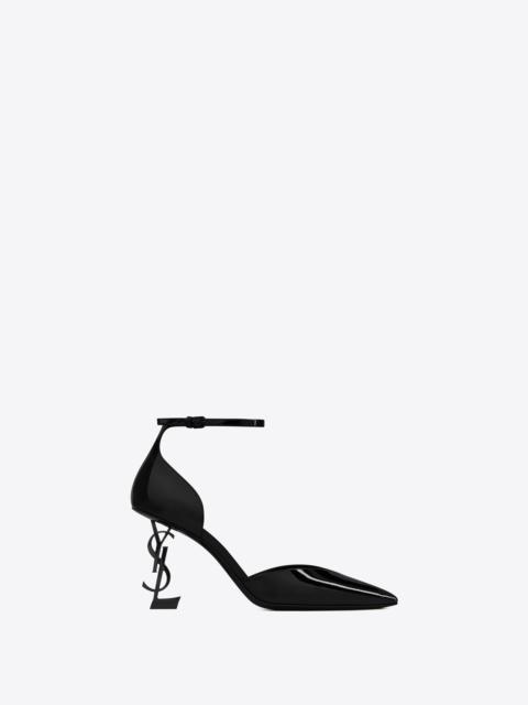 opyum d'orsay pumps in patent leather with black heel