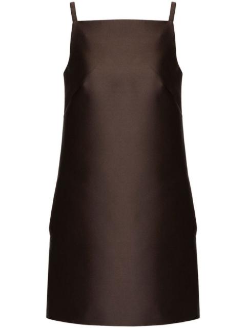 Valentino square-neck silk minidress