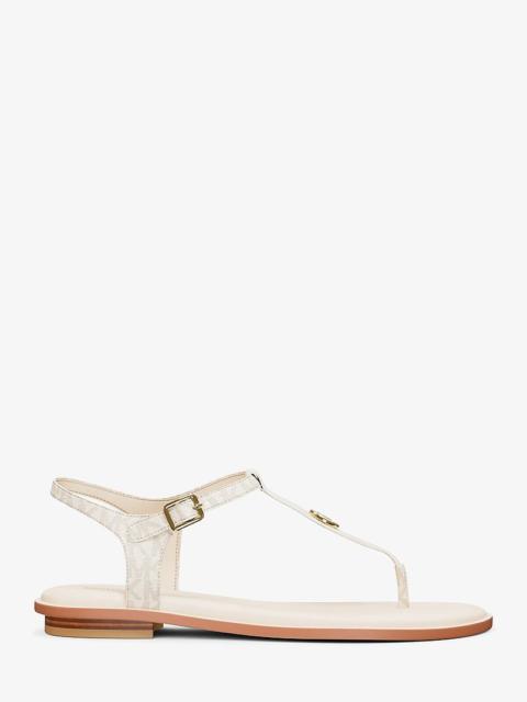 MICHAEL KORS Mallory Signature Logo T-Strap Sandal