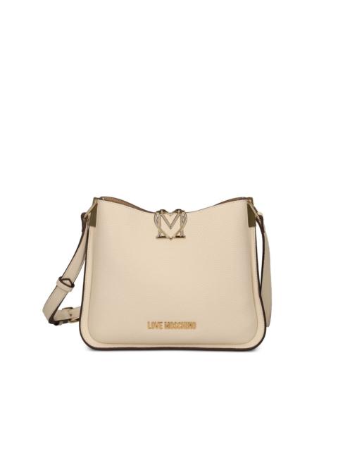 Moschino logo-buckle crossbody bag