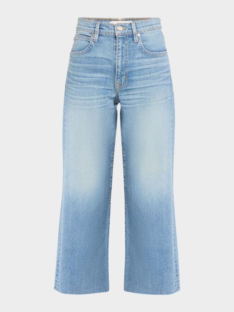 SLVRLAKE Grace Wide Ankle Jeans with Raw Hem
