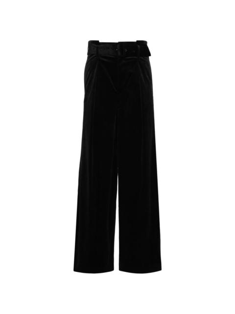 TAAKK velvet wide-leg trousers