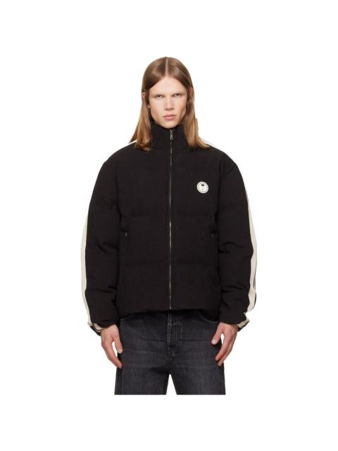 Palm Angels Black Tree Logo Cord Track Down Jacket